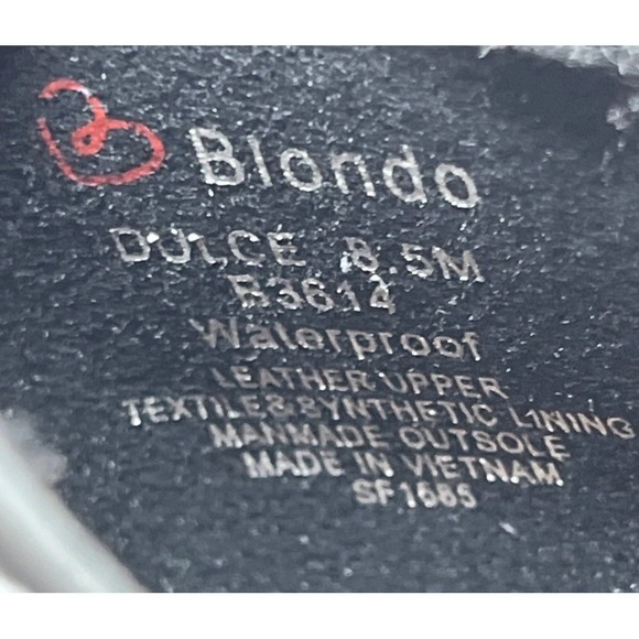 Blondo Dulce Womens 8.5M Waterproof Loafers Black Leather Chunky Platform Y2K - Picture 16 of 16